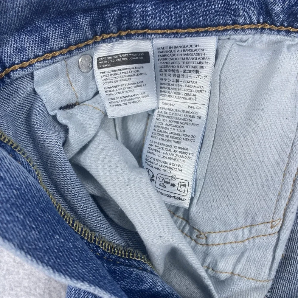 Levi's 505 Regular Fit Jeans Mens 34x30 Blue Straight Leg Stretch